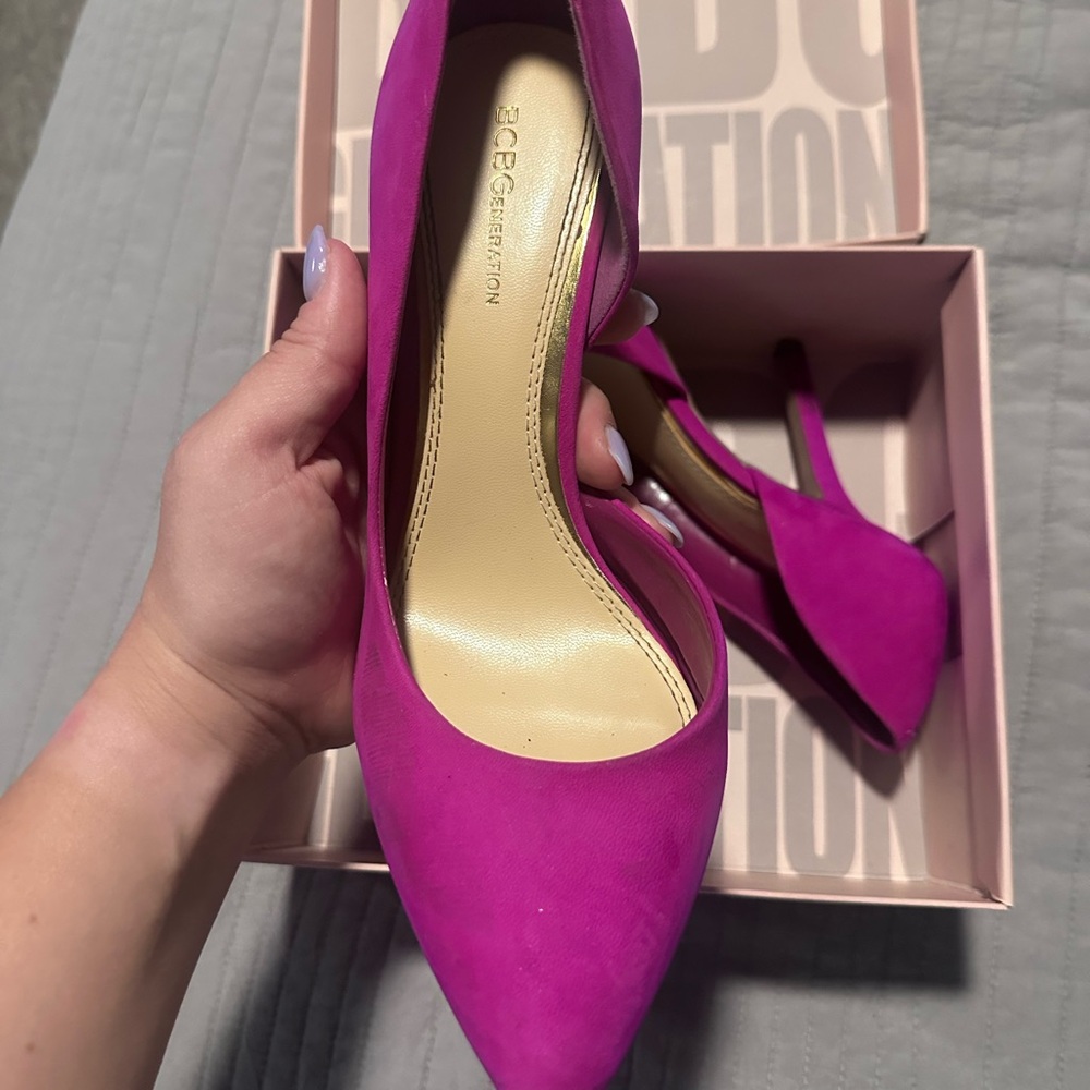 BCBGeneration Fuchsia Heels